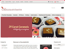 Tablet Screenshot of chocolatesmith.com